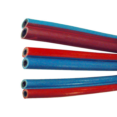 Zwillingsschlauch rot/blau (EN 559) DIN EN ISO 3821